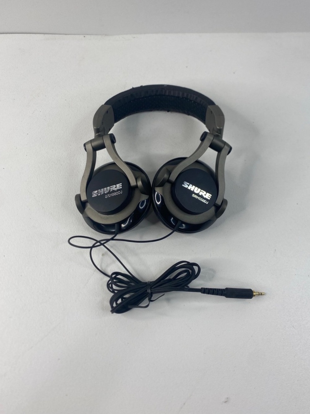 Shure SRH750DJ Pro DJ Over Ear Wired Headphones Headset Tested and Works